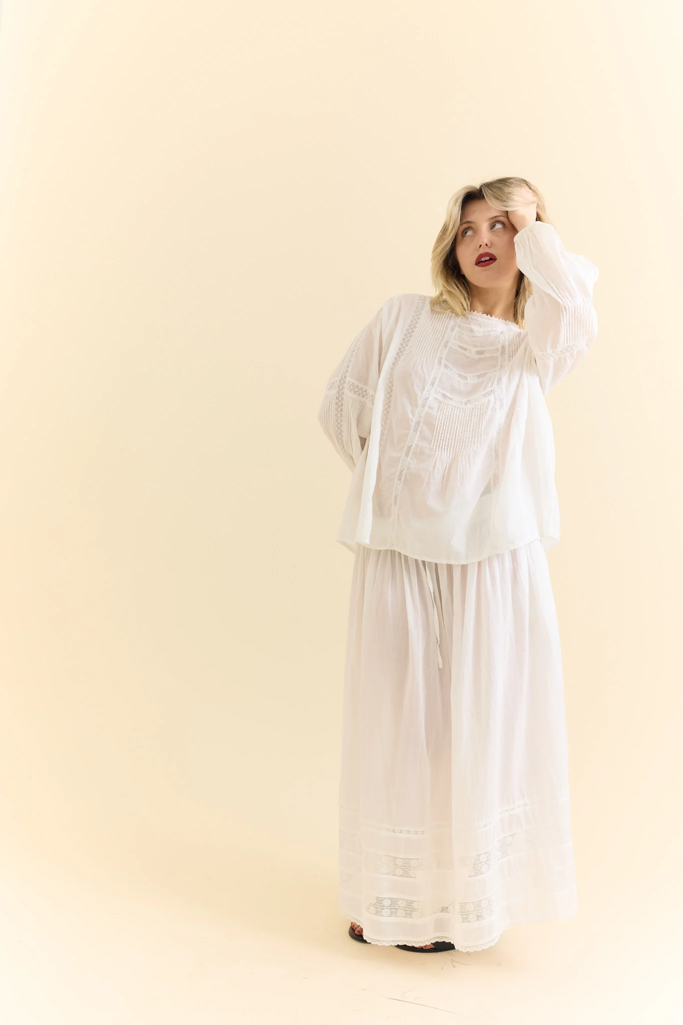 Metta - Alice Lace Blouse - Cotton Lace - Image 3