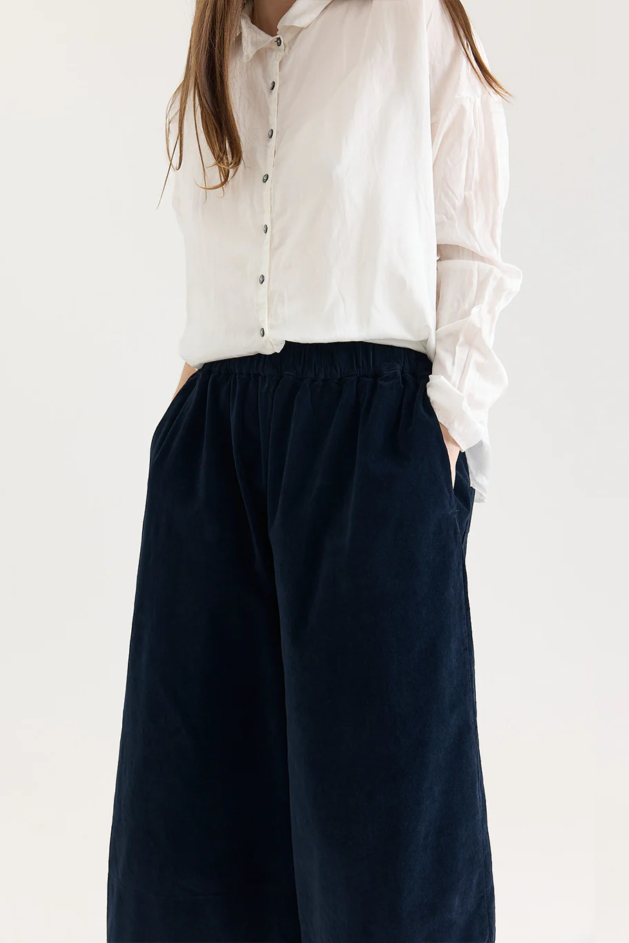 Album di Famiglia - Wide Trousers in Velvet - Image 7