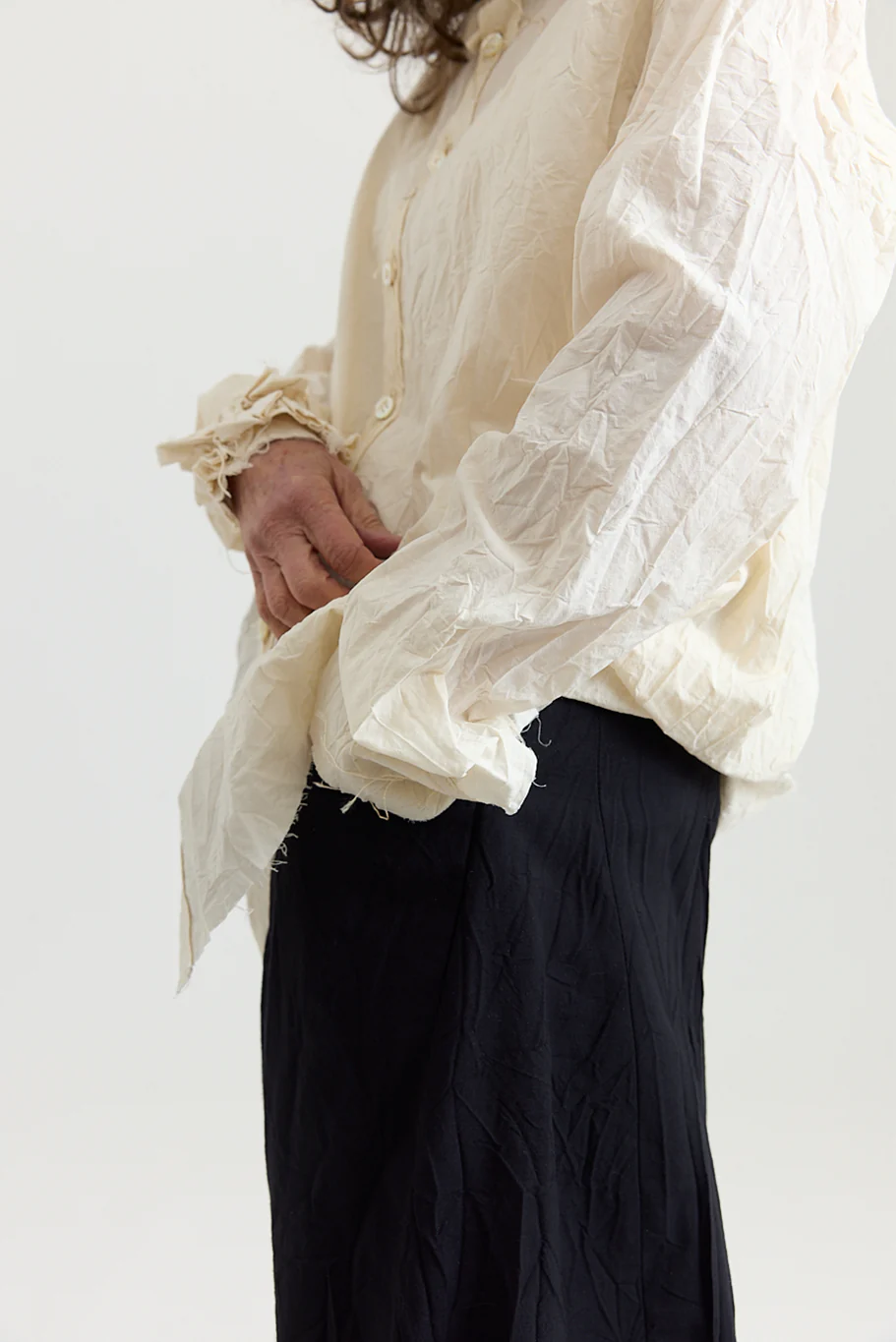 Archivio J.M. Ribot - Shirt with Rouched Neck - Image 5