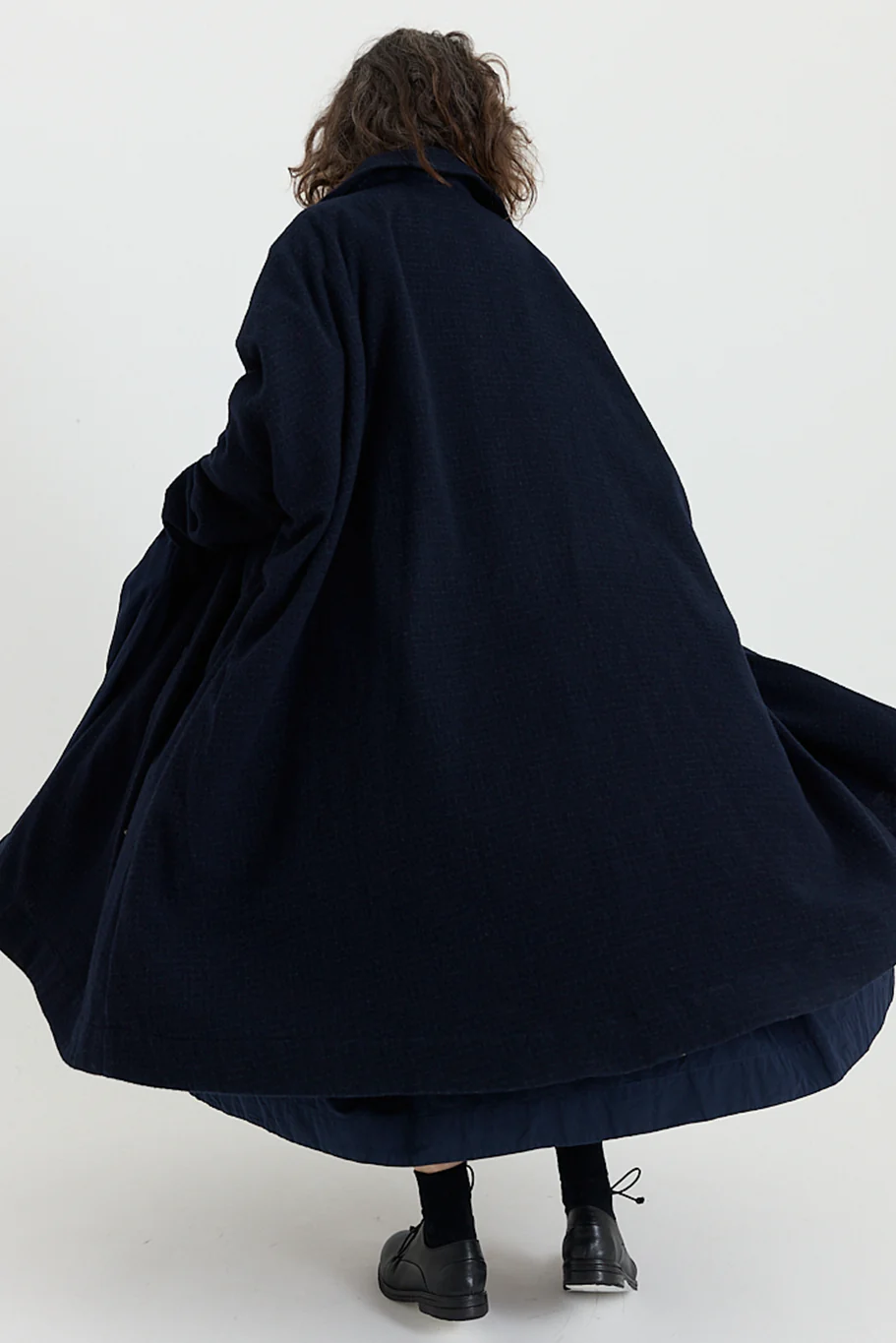Casey Casey - Atomless Coat - Blue Check - Image 3