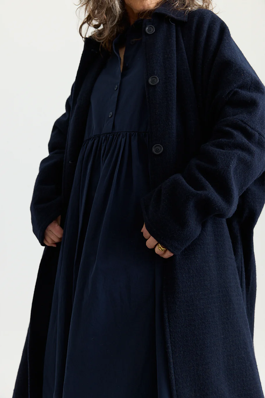 Casey Casey - Atomless Coat - Blue Check - Image 4