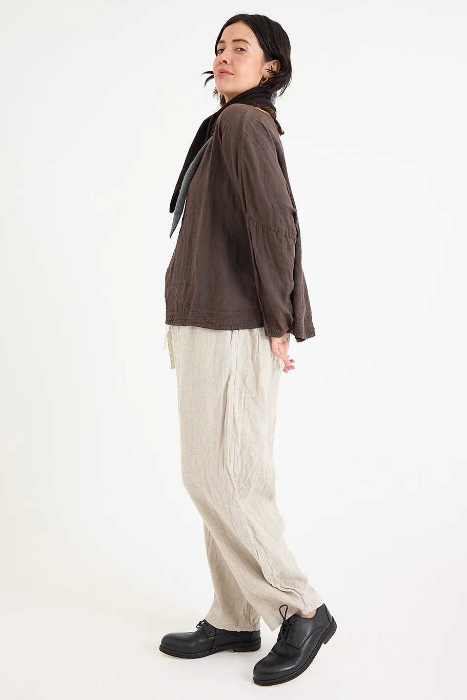 Lovat + Green - Anna Scarf - Grey - Image 4