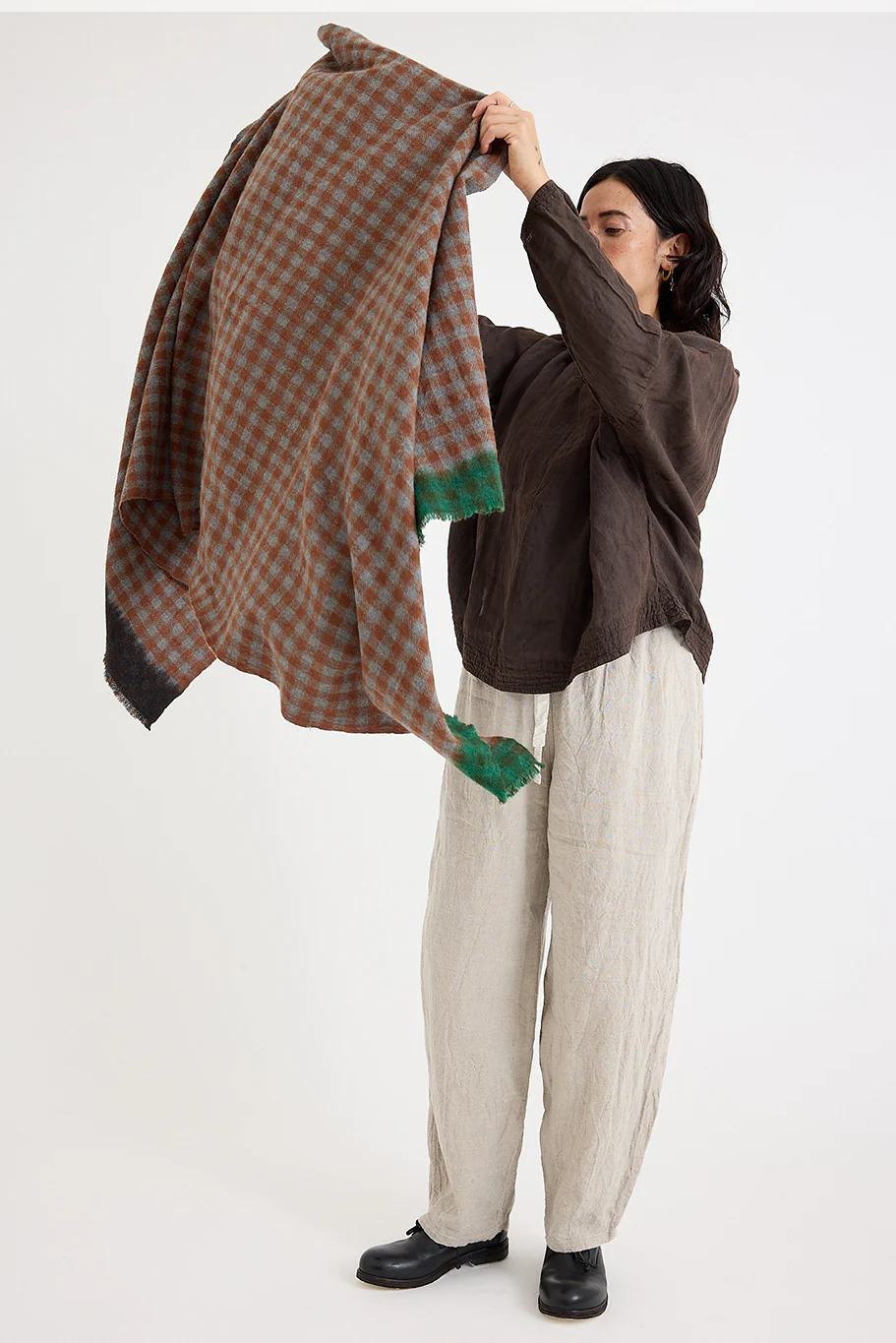 Lovat + Green - Beatles Scarf - Brown - Image 4
