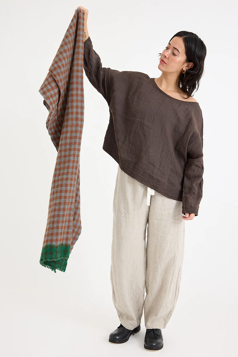 Lovat + Green - Beatles Scarf - Brown - Image 5