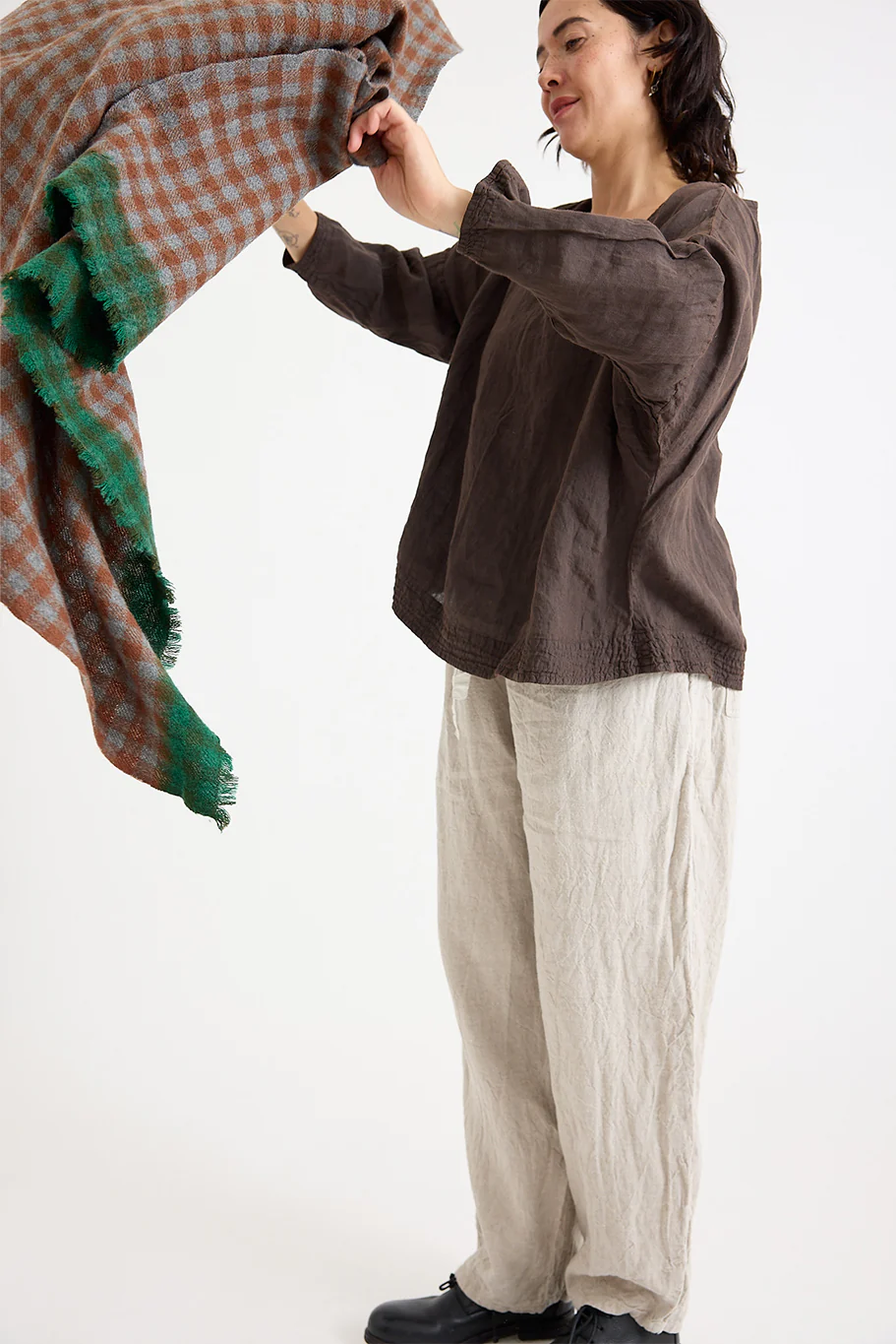 Lovat + Green - Beatles Scarf - Brown - Image 6