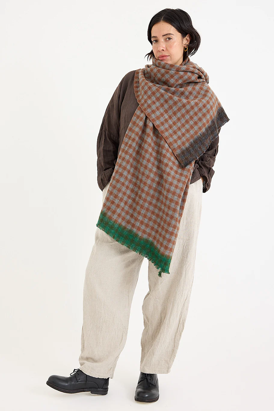 Lovat + Green - Beatles Scarf - Brown - Image 7