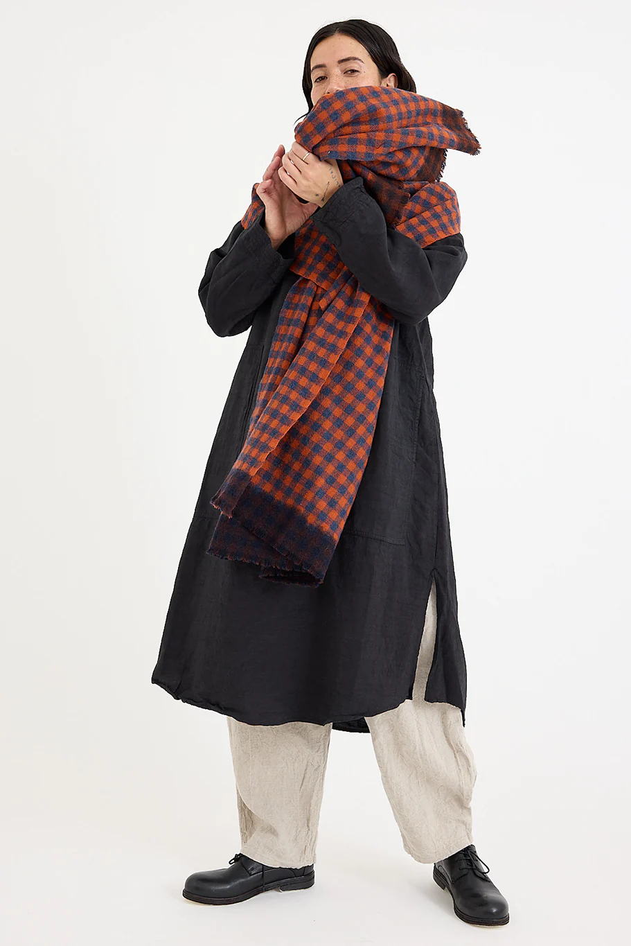 Lovat + Green - Beatles Scarf - Orange - Image 4