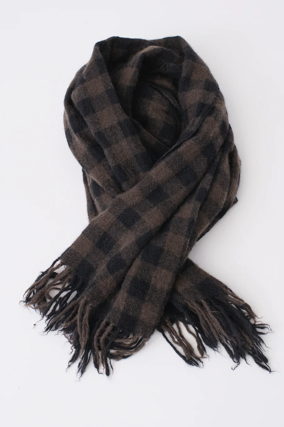 Pas de Calais - Cashmere Check Scarf - Image 5
