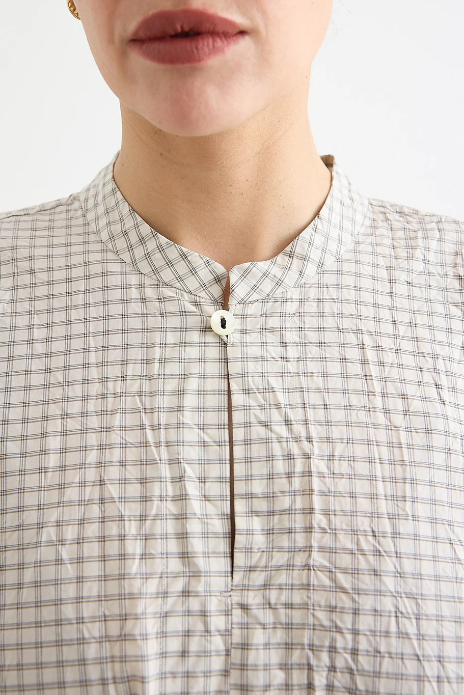 Pas de Calais - Washed Organic Cotton Check Dress - Image 5