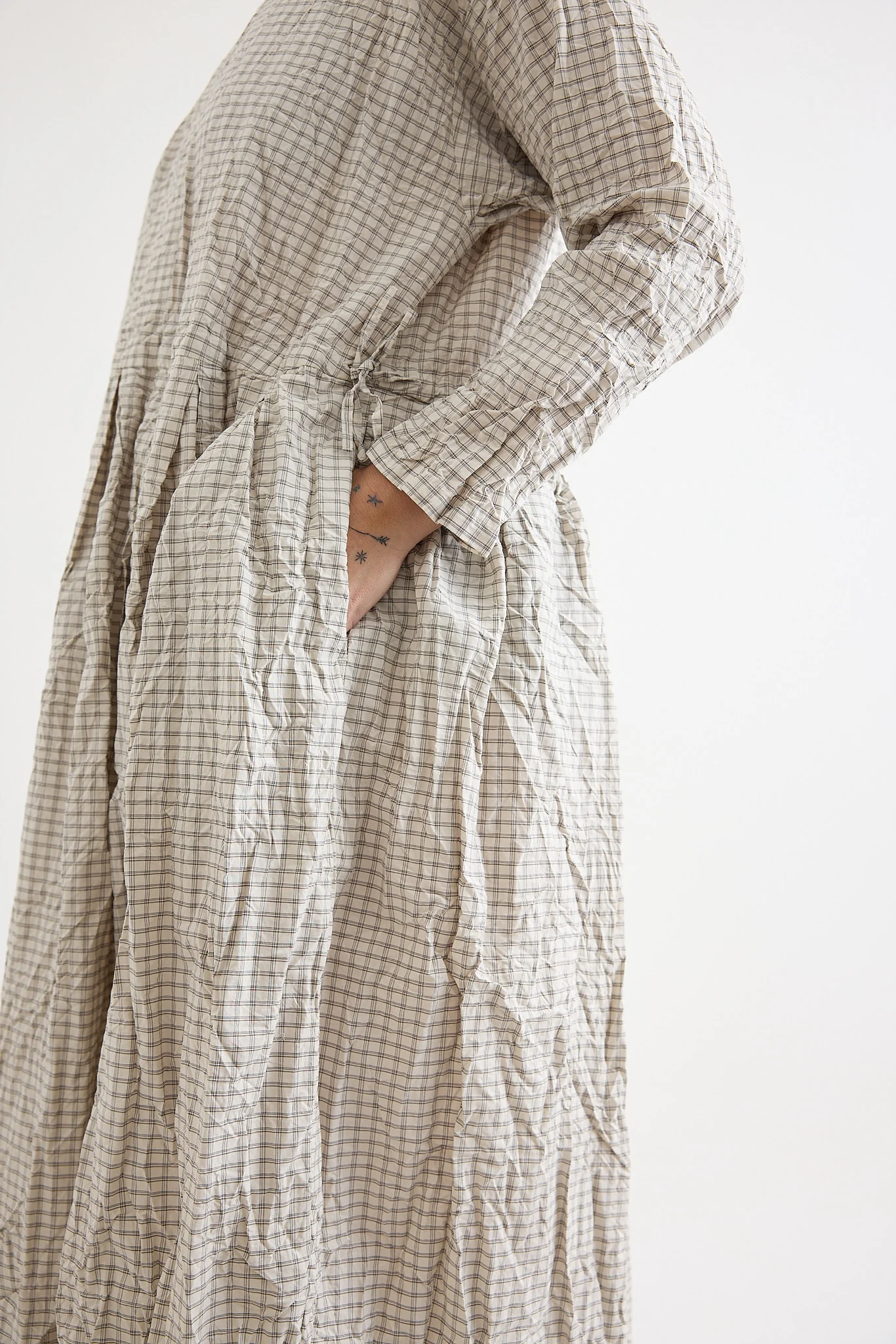 Pas de Calais - Washed Organic Cotton Check Dress - Image 6