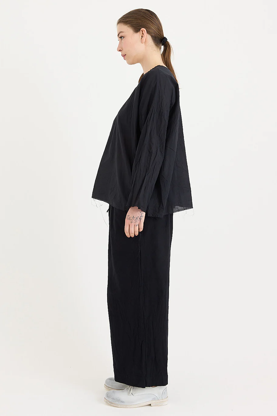SCHA - V-Back Volume Top - Cotton Batiste - Image 5