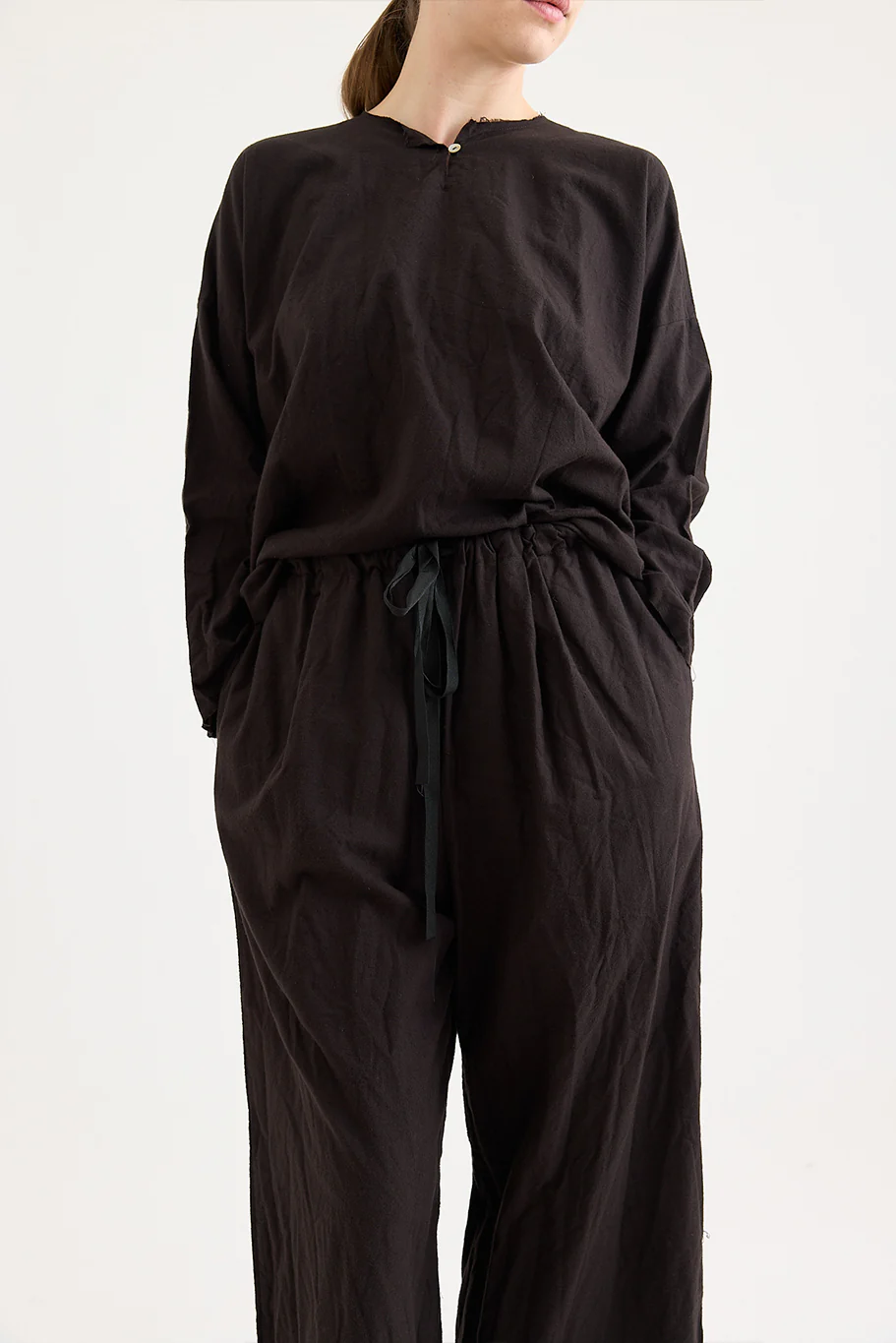 SCHA - Cotton Flannel - Deep Pockets - Wide Leg Pant - Image 6