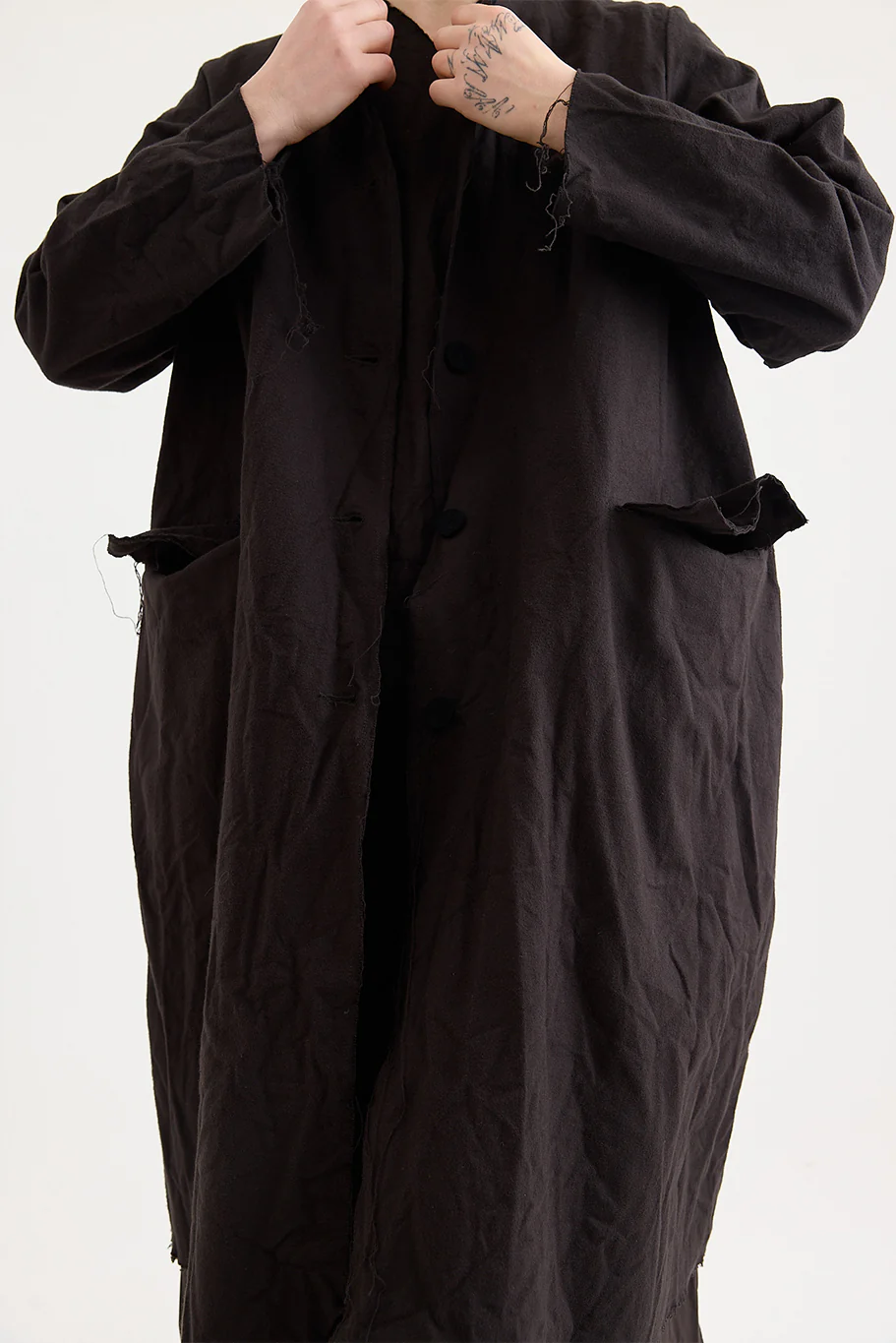 SCHA - Cotton Flannel - Button-Down Cosy Coat - Image 5