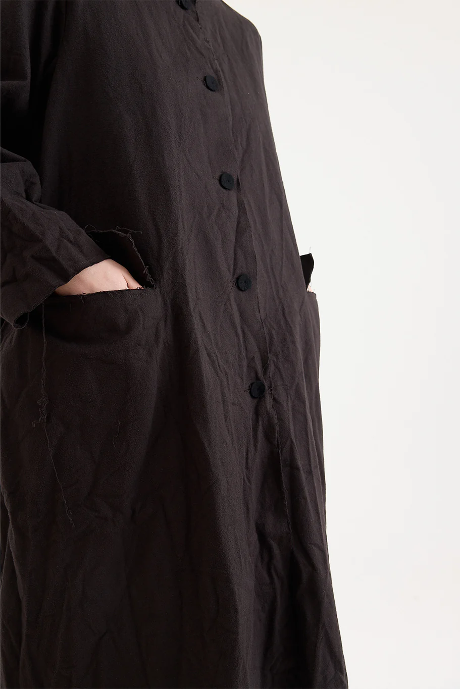 SCHA - Cotton Flannel - Button-Down Cosy Coat - Image 6