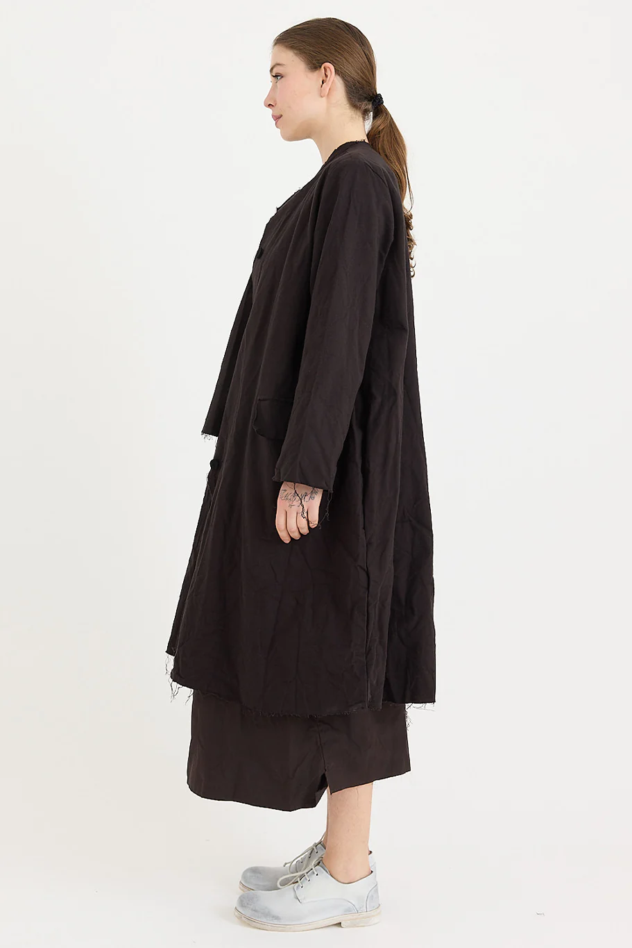 SCHA - Cotton Flannel - Button-Down Cosy Coat - Image 9