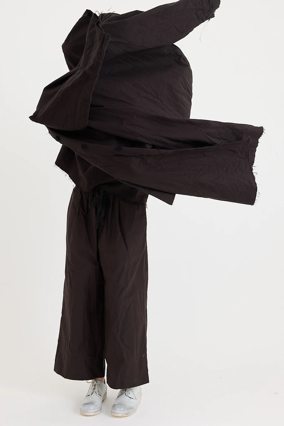 SCHA - Waxed Cotton - Deep Pockets - Wide Leg Pant - Image 4