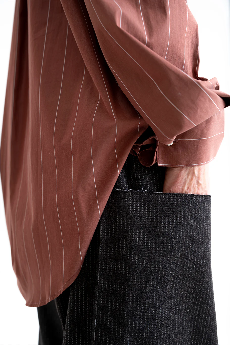 Wright + Doyle - Beaduc Shirt - Pompeian Stripe - Image 5