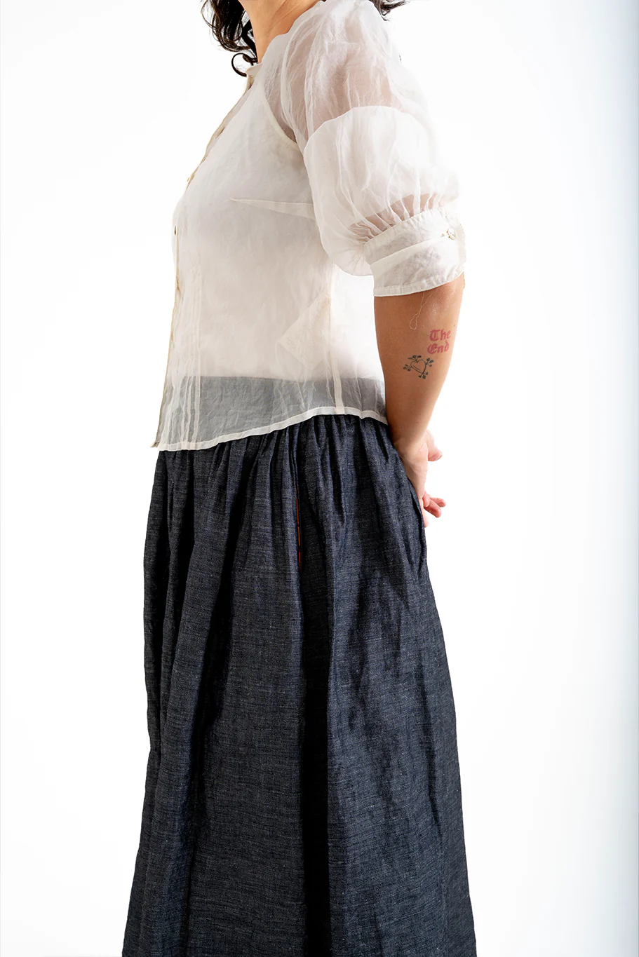 Bukeshla - Florence Blouse - Cream Organza - Image 3
