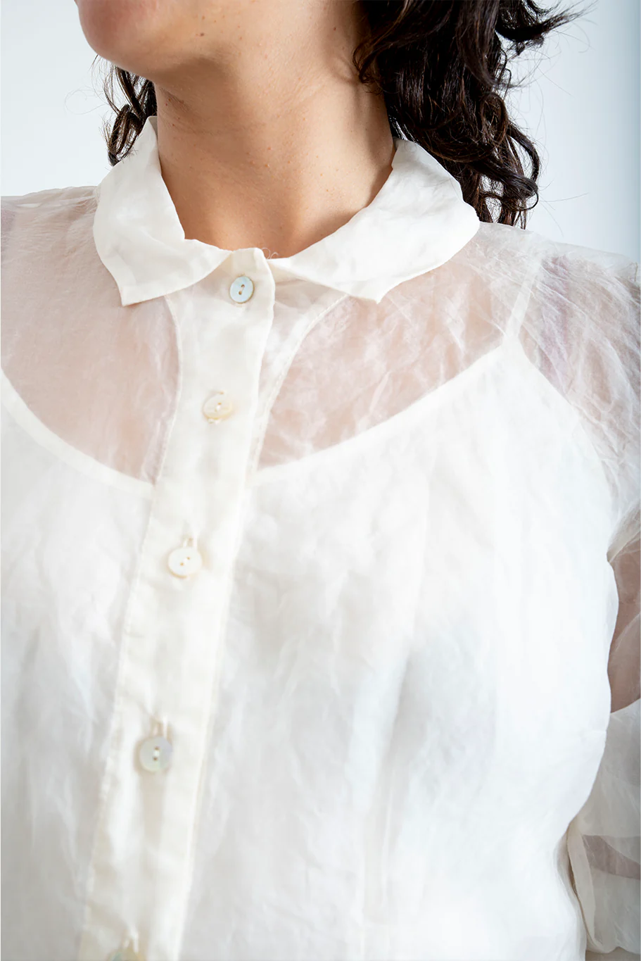 Bukeshla - Florence Blouse - Cream Organza - Image 4