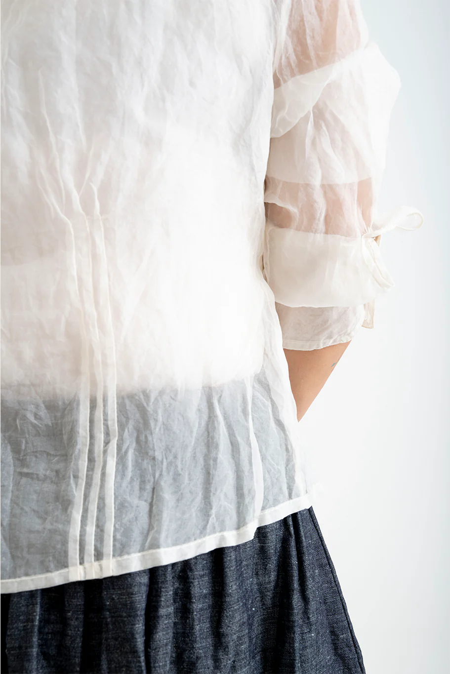 Bukeshla - Florence Blouse - Cream Organza - Image 5