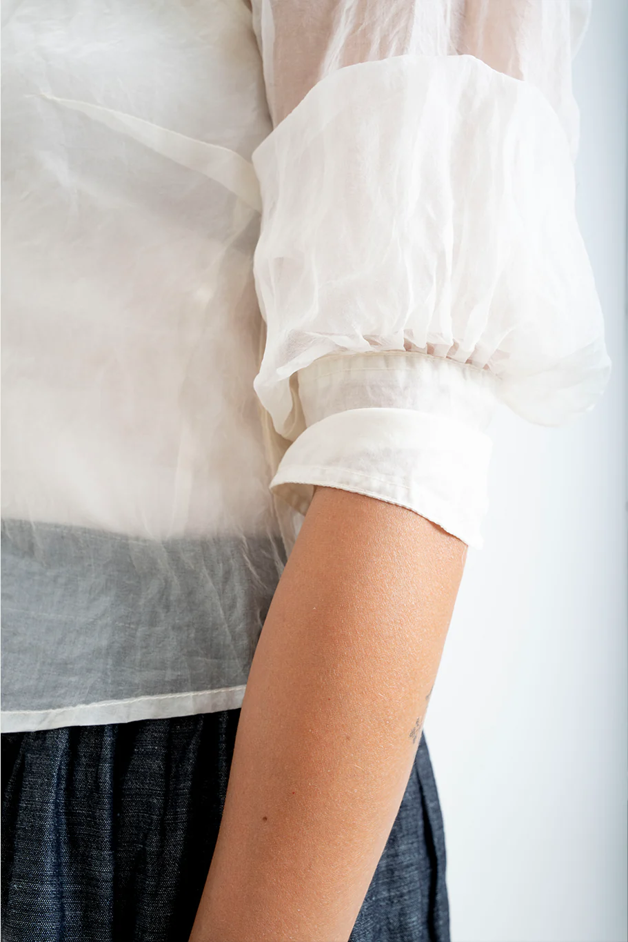 Bukeshla - Florence Blouse - Cream Organza - Image 7