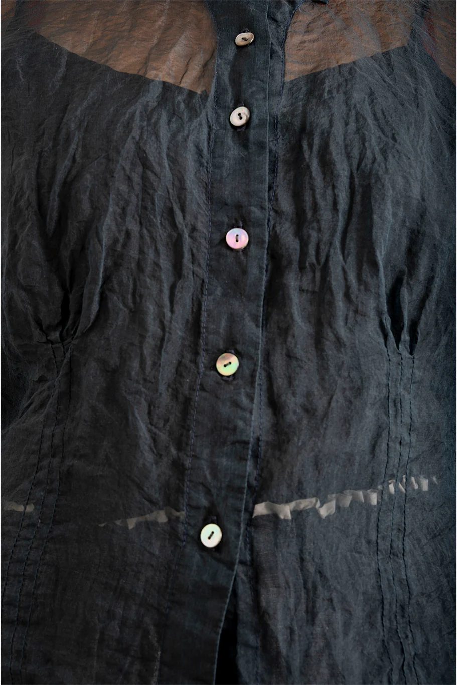 Bukeshla - Florence Blouse - Navy Organza - Image 5