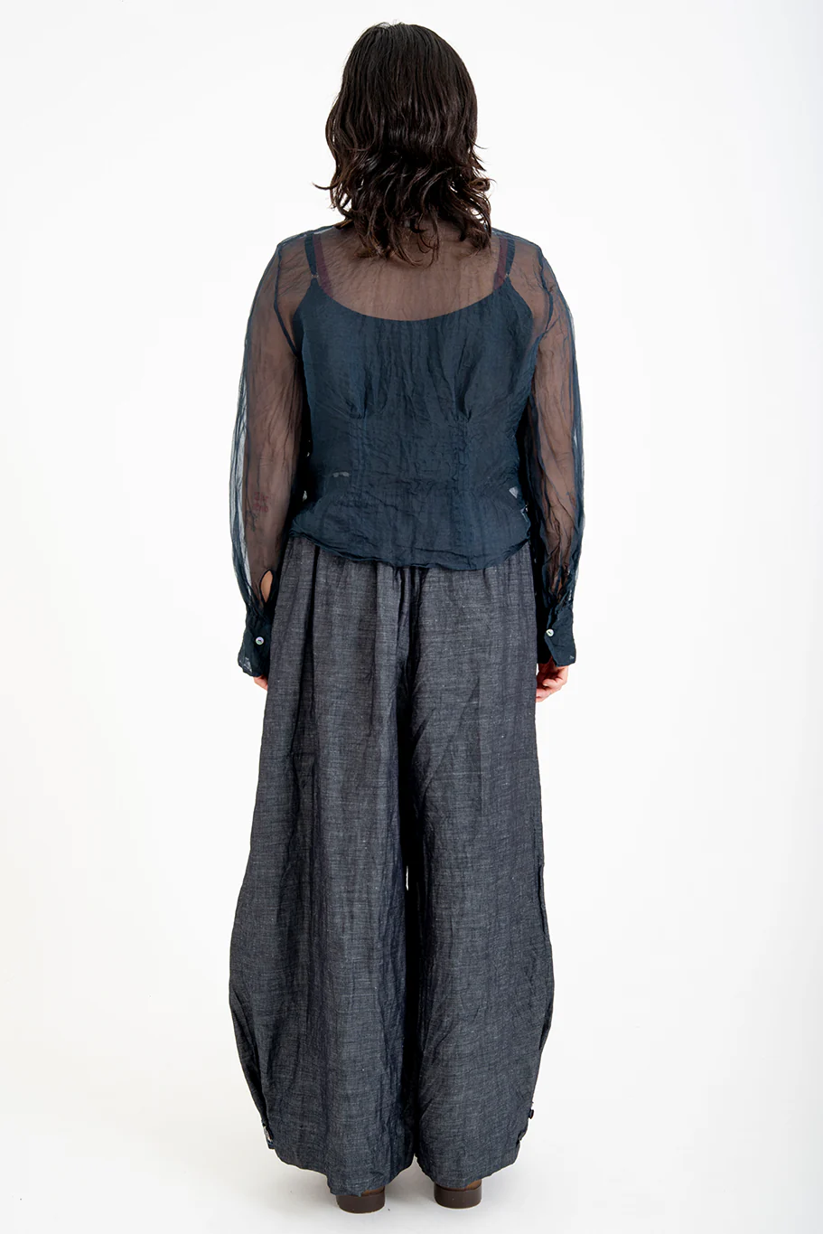 Bukeshla - Florence Blouse - Navy Organza - Image 7