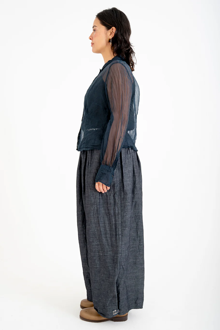 Bukeshla - Florence Blouse - Navy Organza - Image 8