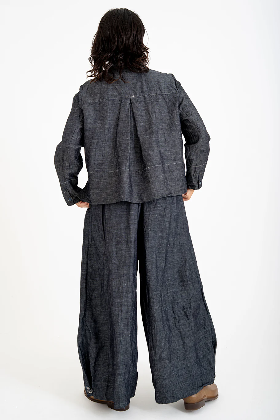 Bukeshla - Rosemary Pant - Charcoal Linen Cotton - Image 6