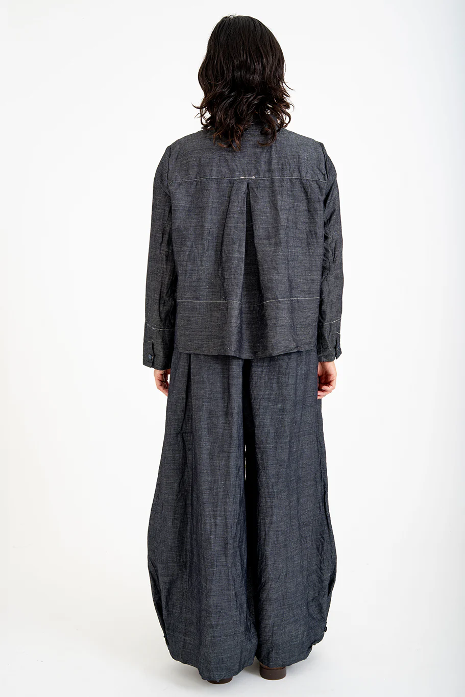 Bukeshla - Rosemary Pant - Charcoal Linen Cotton - Image 7