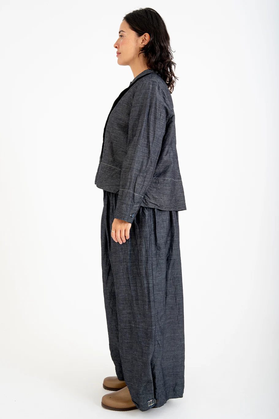 Bukeshla - Rosemary Pant - Charcoal Linen Cotton - Image 8