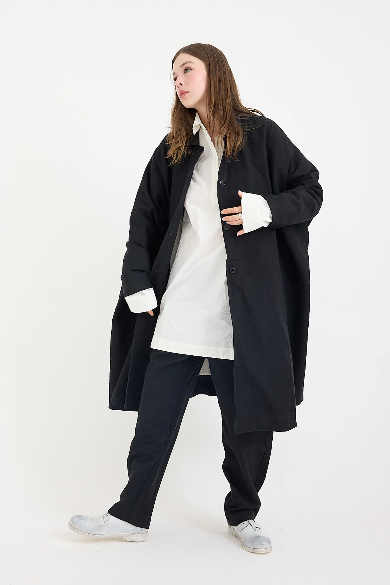 Casey Casey - Atomless Coat - Batavia - Black - Image 4