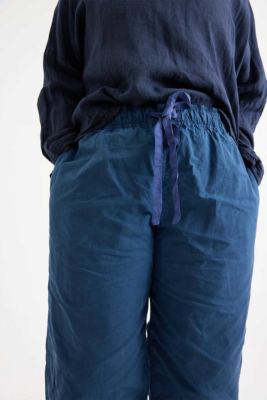 Chez Vidalenc - Coulisse Pants - Cotton Sailor - Blue - Image 5