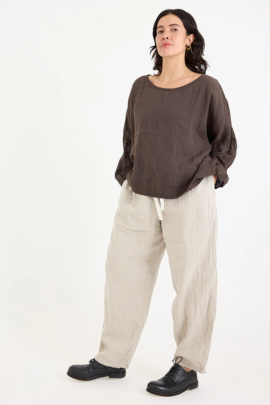 Chez Vidalenc - Coulisse Pants - Linen - Natural - Image 5