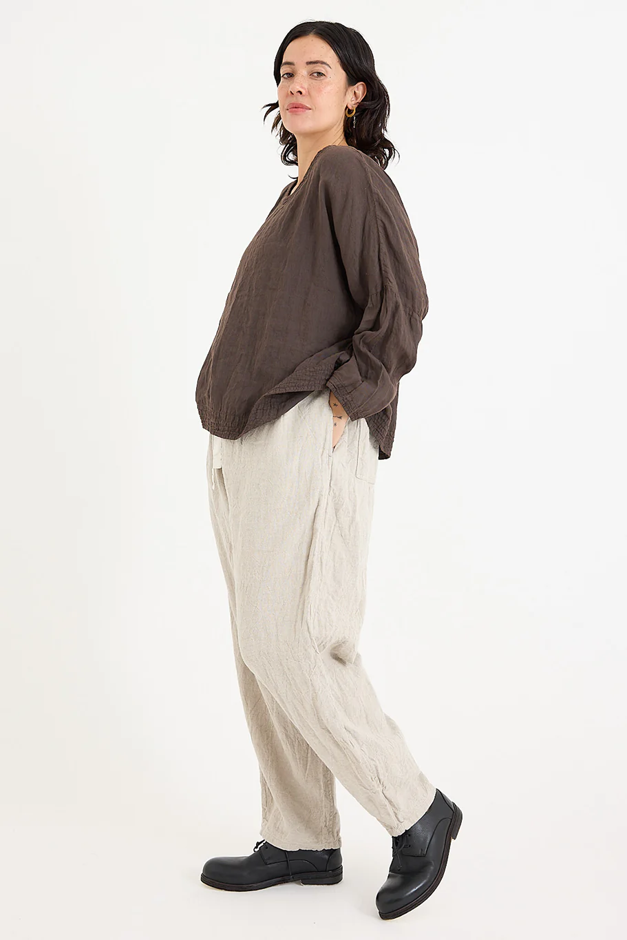 Chez Vidalenc - Coulisse Pants - Linen - Natural - Image 6