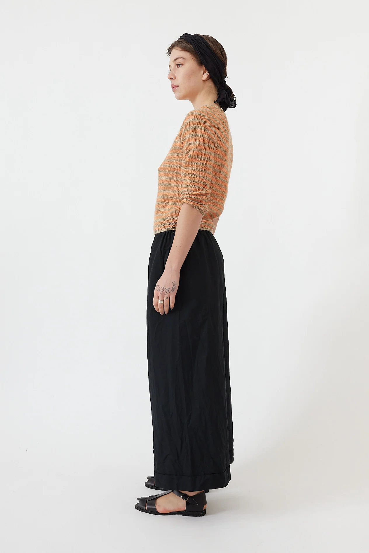 Daniela Gregis - Andrea Girocollo Hand-Knitted Sweater - Natural Peach - Image 3