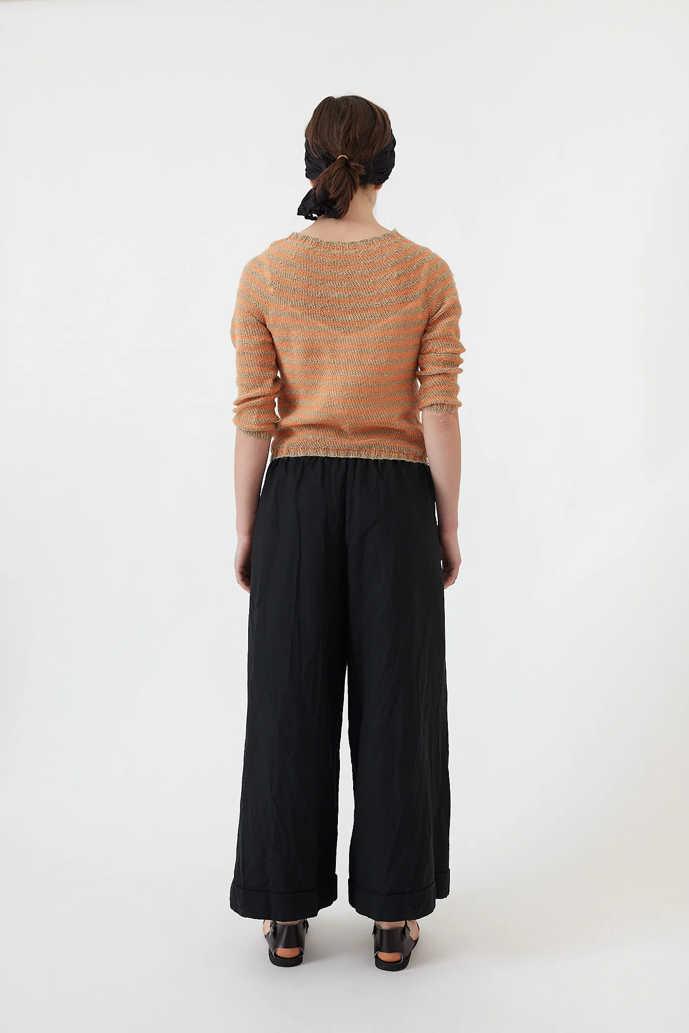 Daniela Gregis - Andrea Girocollo Hand-Knitted Sweater - Natural Peach - Image 4