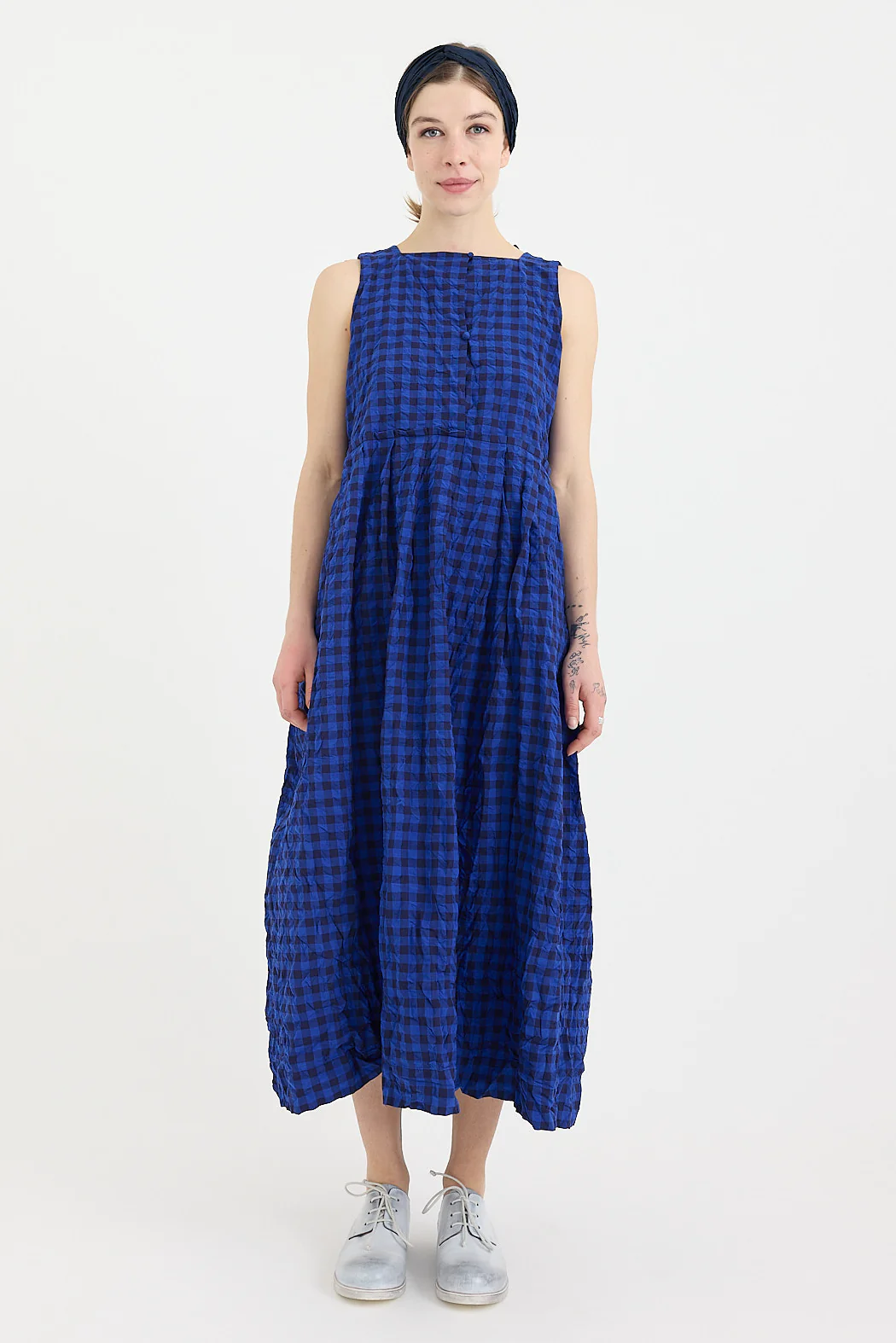 Daniela Gregis - Scamiciato Operaio Nido Lavato Check Dress - Image 3