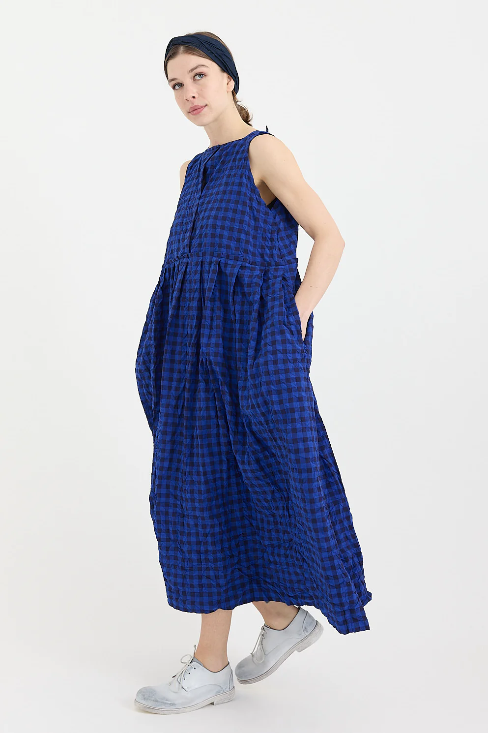 Daniela Gregis - Scamiciato Operaio Nido Lavato Check Dress - Image 4