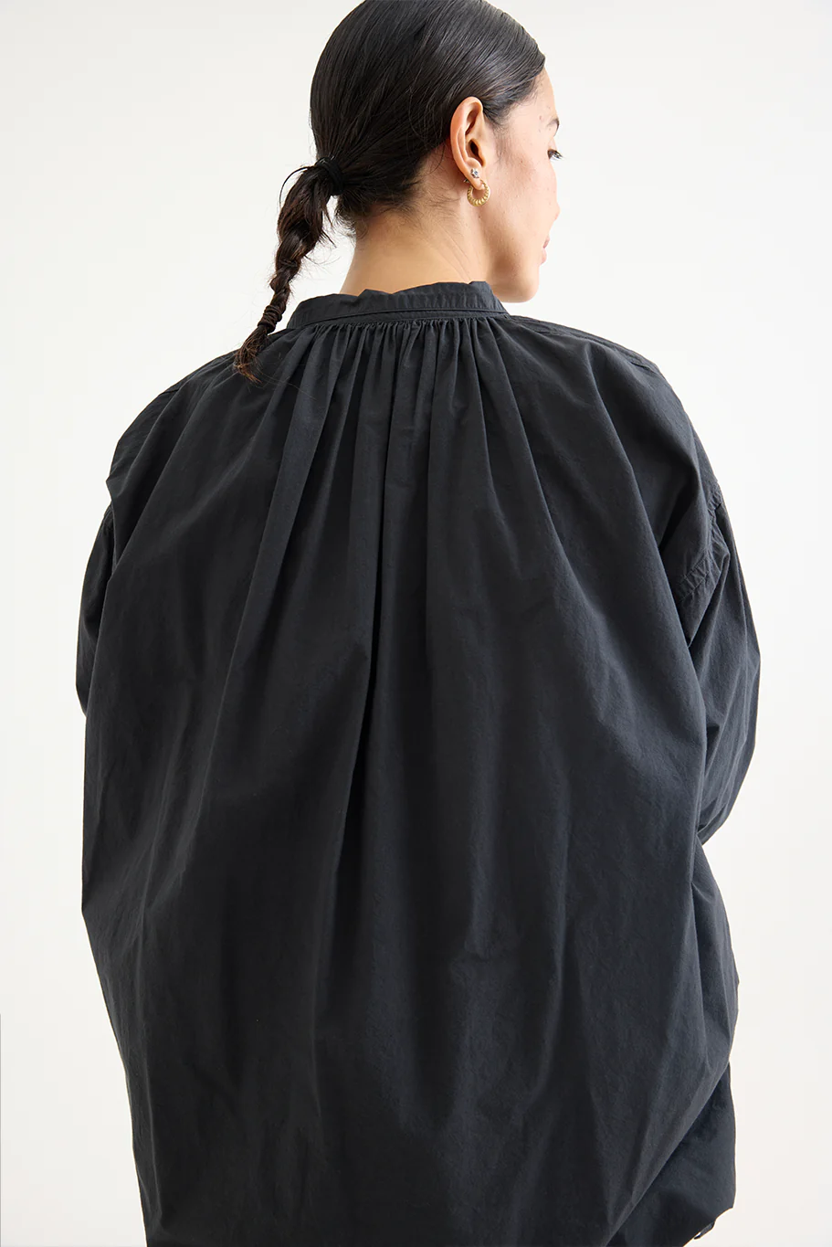 Kaval - Wide Gather Blouse - Supima Cotton - Image 11
