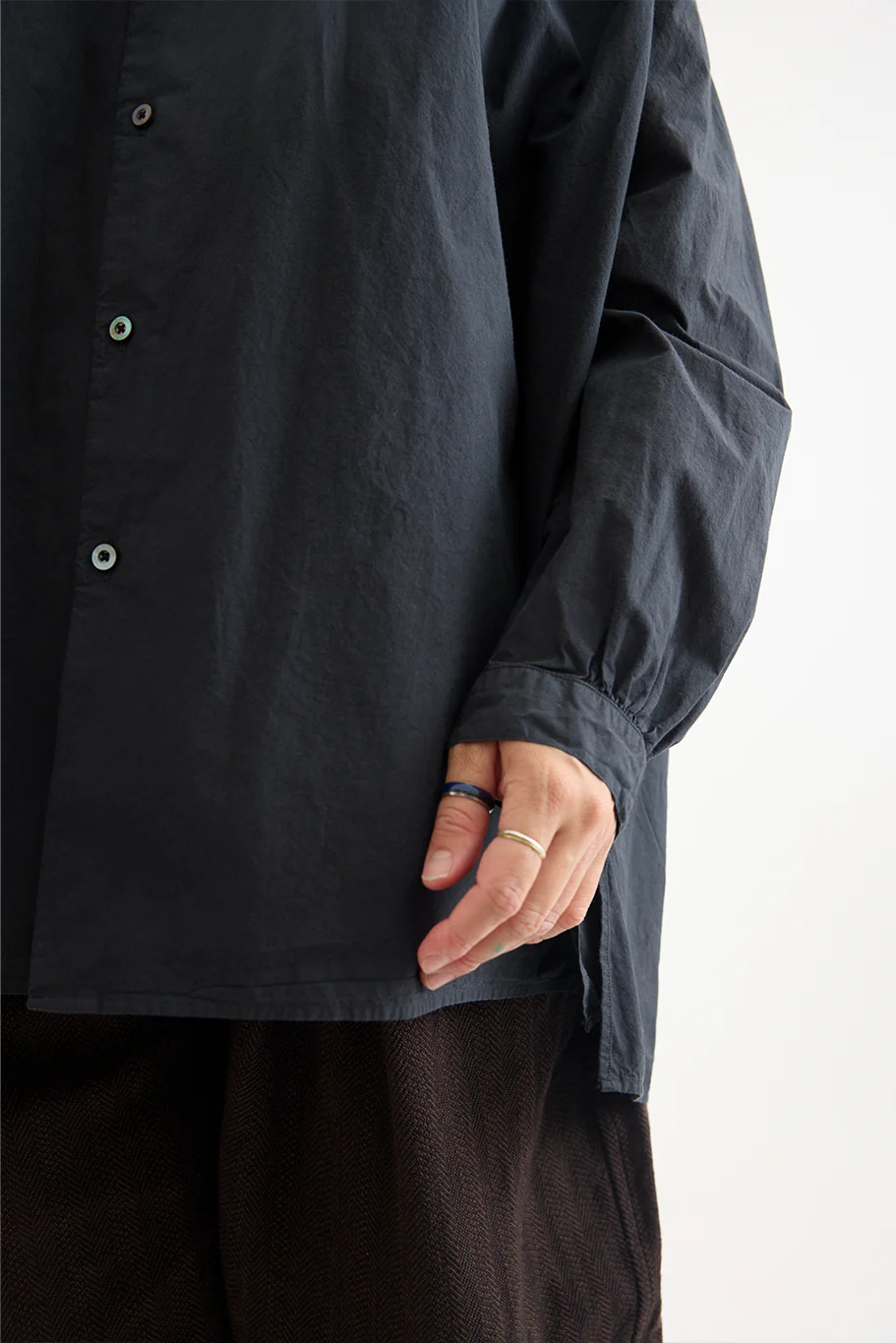 Kaval - Wide Gather Blouse - Supima Cotton - Image 12
