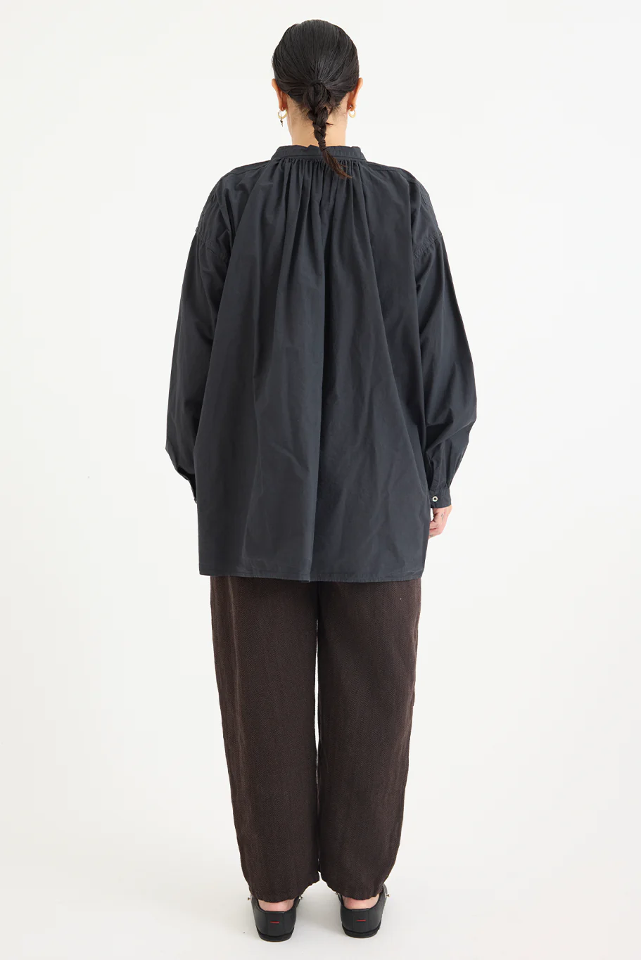 Kaval - Wide Gather Blouse - Supima Cotton - Image 13
