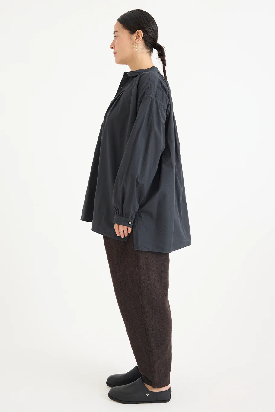 Kaval - Wide Gather Blouse - Supima Cotton - Image 14