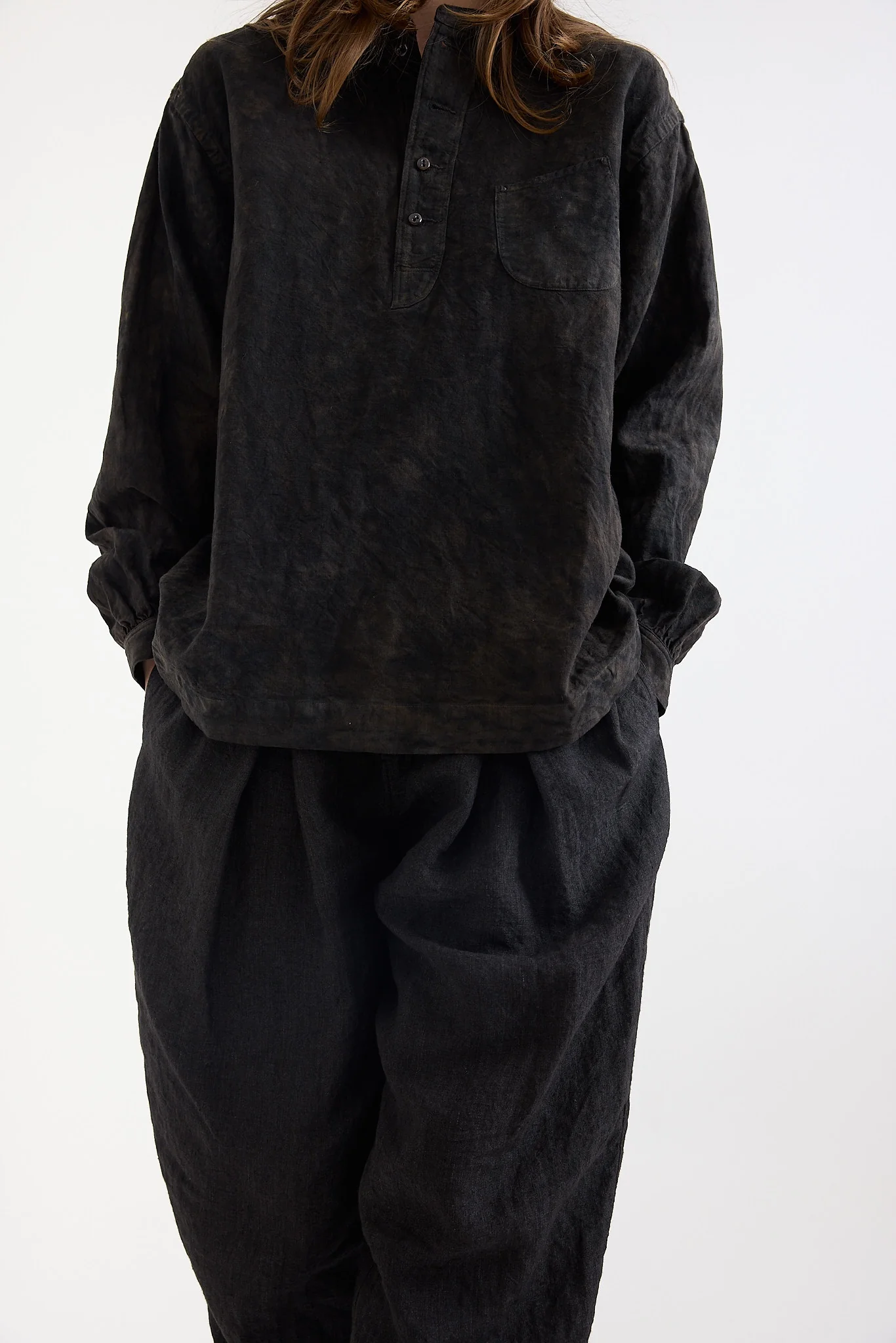 Kaval - Henry neck blouse - Ash Glaze - Image 5