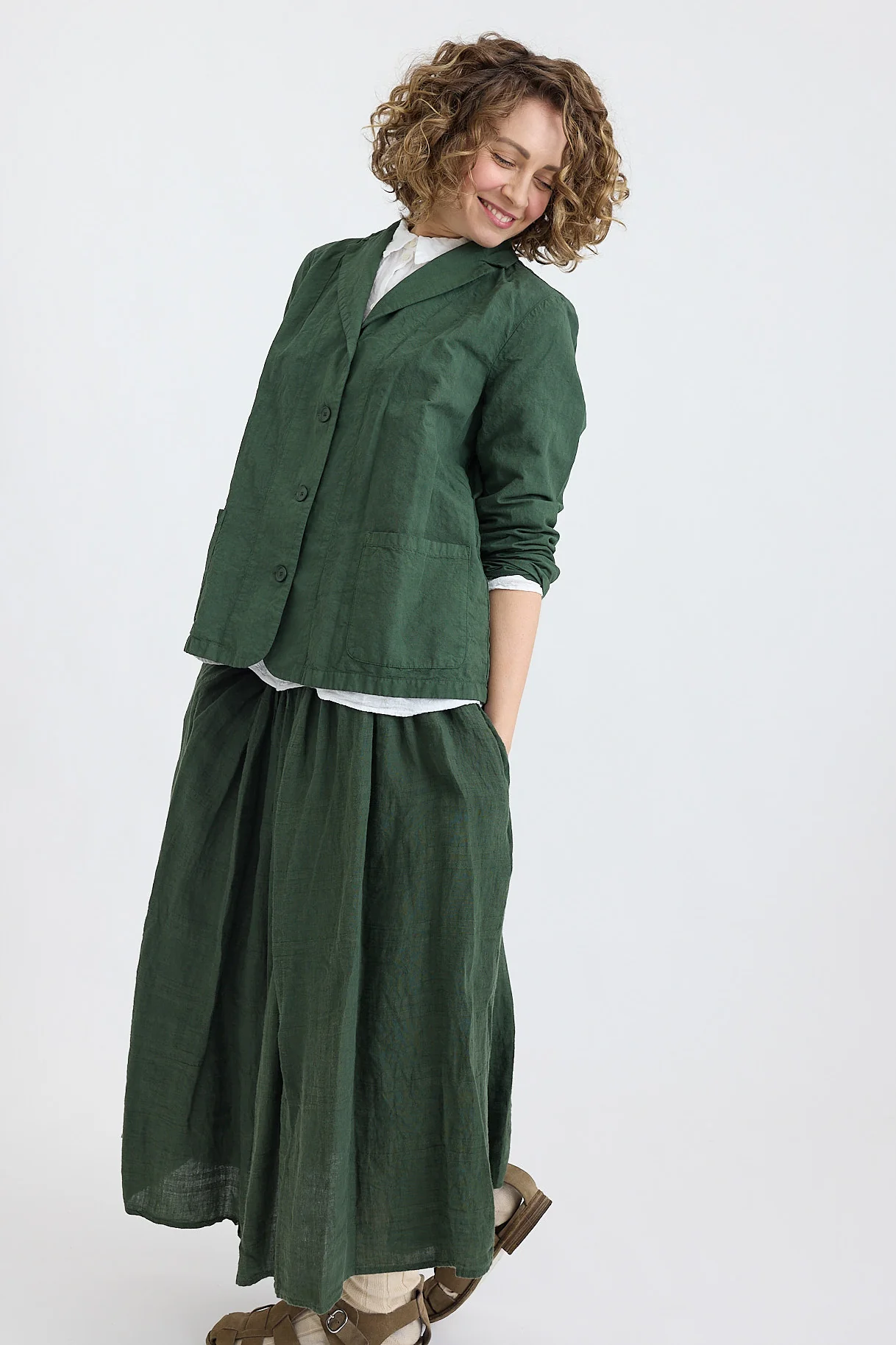 Manuelle Guibal - Fifi Check Gathered Skirt - Image 3