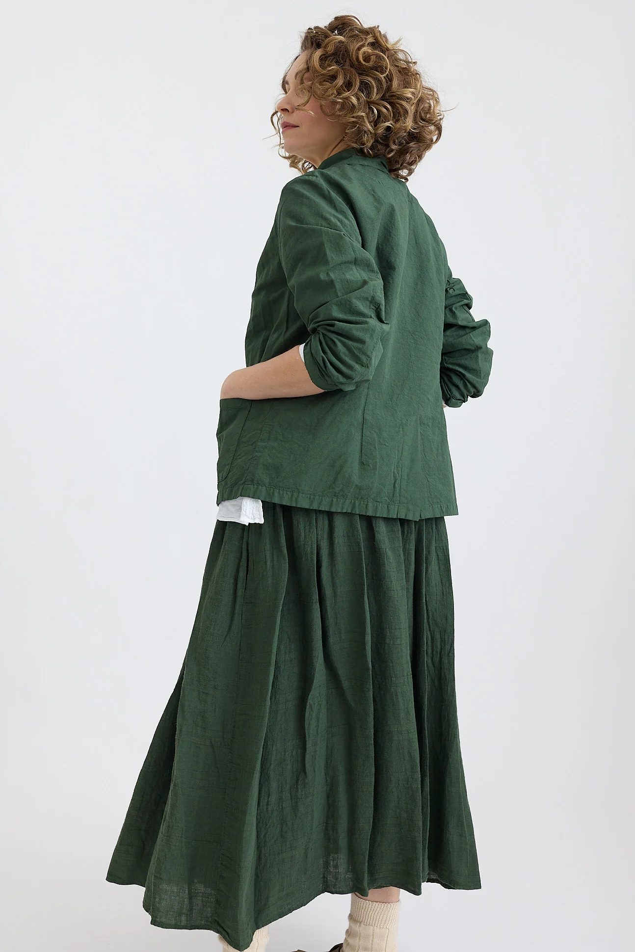 Manuelle Guibal - Fifi Check Gathered Skirt - Image 4