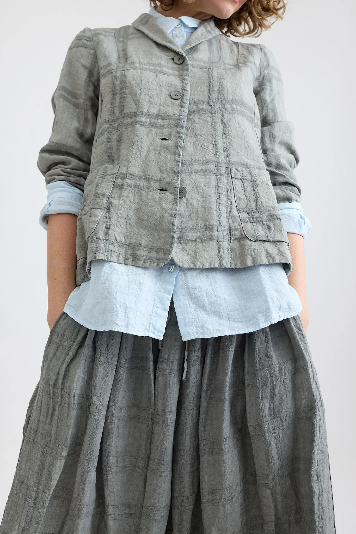 Manuelle Guibal - Fifi Check Gathered Skirt - Image 6