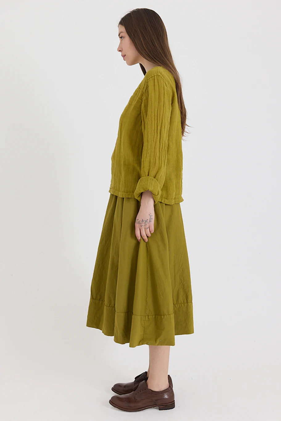 Metta - Ash A-line Skirt - Cotton Twill - Image 3