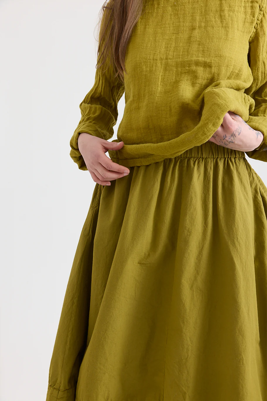 Metta - Ash A-line Skirt - Cotton Twill - Image 6