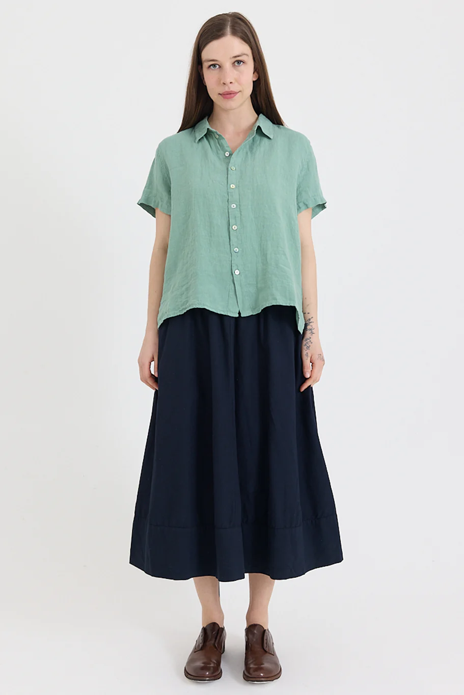 Metta - Ash A-line Skirt - Cotton Twill - Image 7
